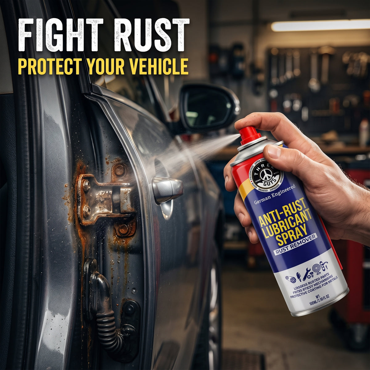Anti Rust Lubricant Spray – Cars, Bikes & Home Use